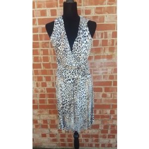Versona Womens Dress Leopard print Sz M
